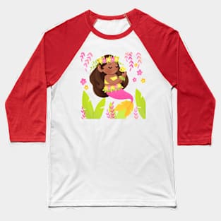 Tropical Mermaid Baseball T-Shirt